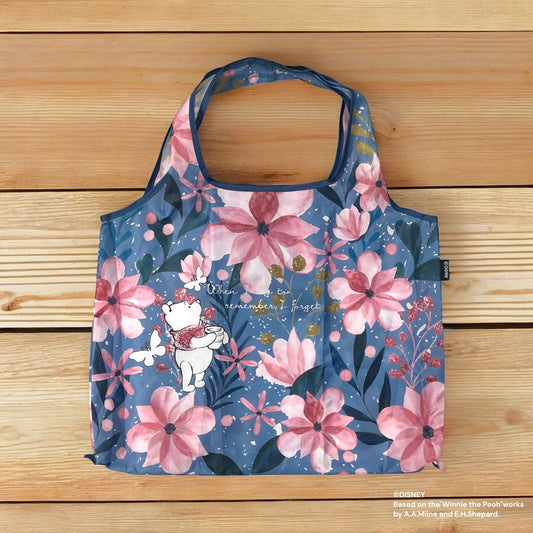 折りたたみエコバッグ くまのプーさん お花