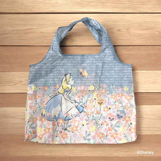 折りたたみエコバッグ ふしぎの国のアリス フラワーガーデン