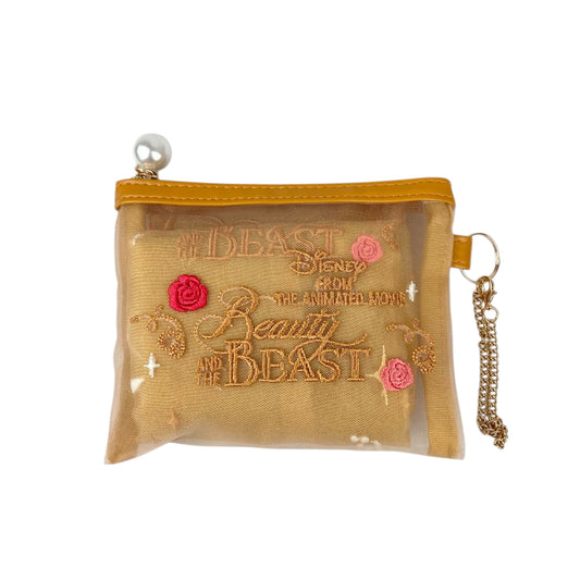 ポーチ付きエコバッグ アイコニックローズ 美女と野獣