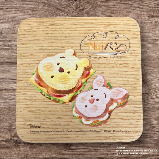 木製コースター Nuiパン くまのプーさん ピグレット
