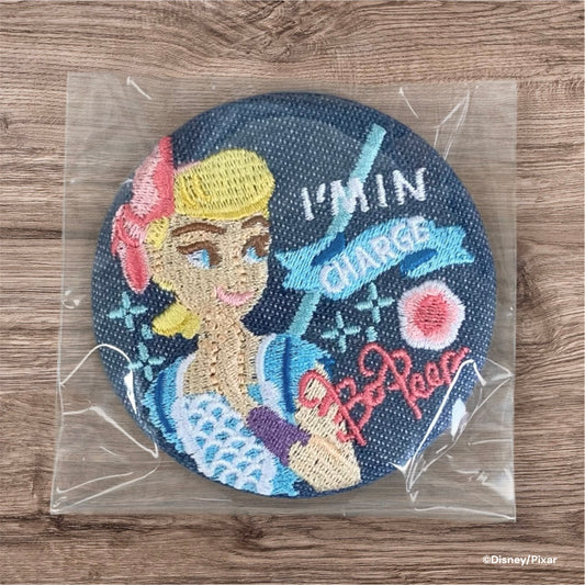 【見えてるブラインド商品】デニム刺繍缶バッジ ボーピープ