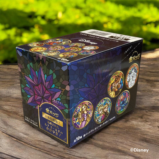 【BOX 10個入り】金バッジ ディズニーキャラクター マルチ4