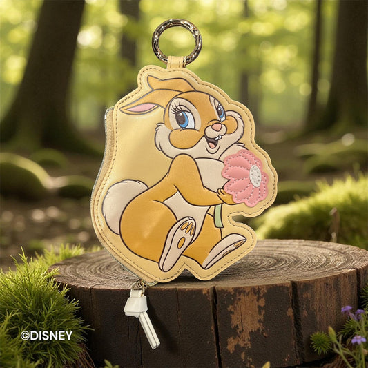 ダイカットフラットポーチ　ミスバニー　バンビ