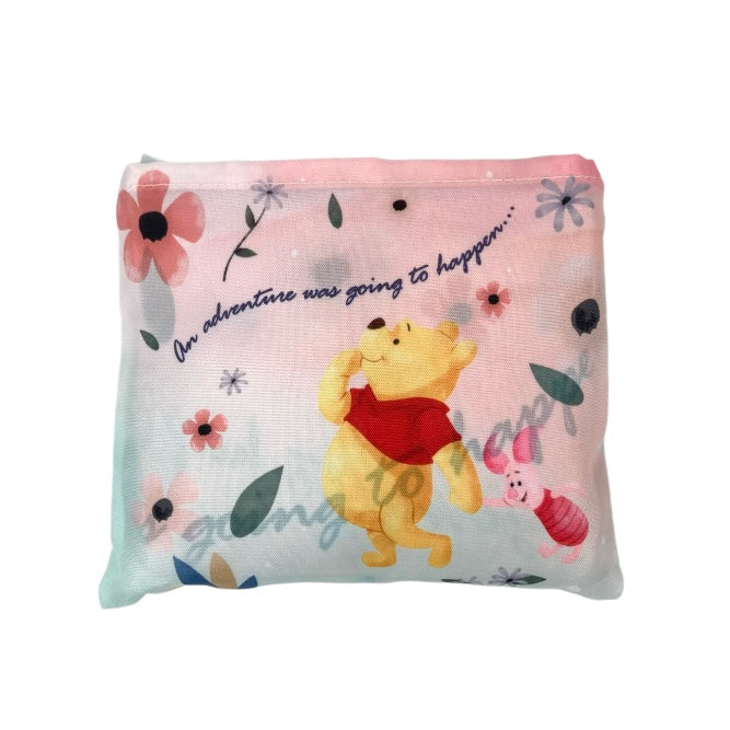 折りたたみエコバッグ　くまのプーさん　Flower path