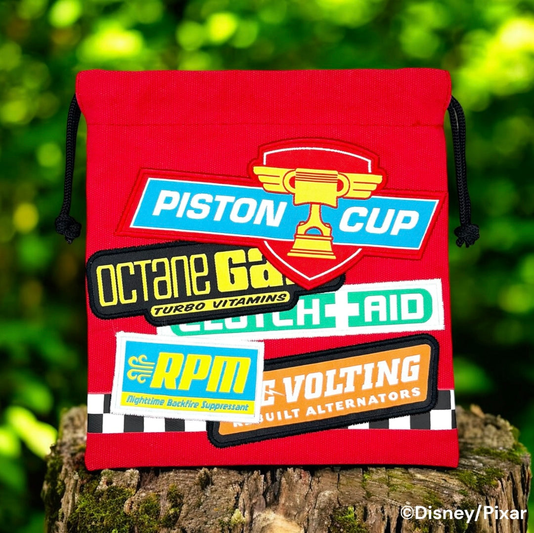 巾着　スポンサーロゴステッカー　カーズ