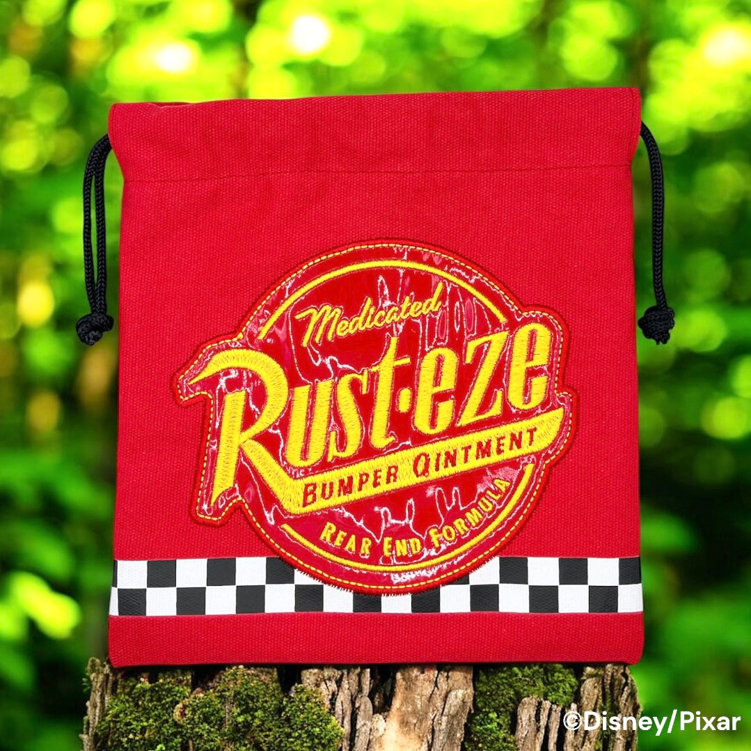 巾着　スポンサーロゴステッカー　カーズ