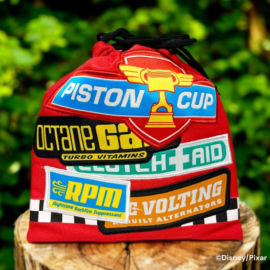 巾着　スポンサーロゴステッカー　カーズ