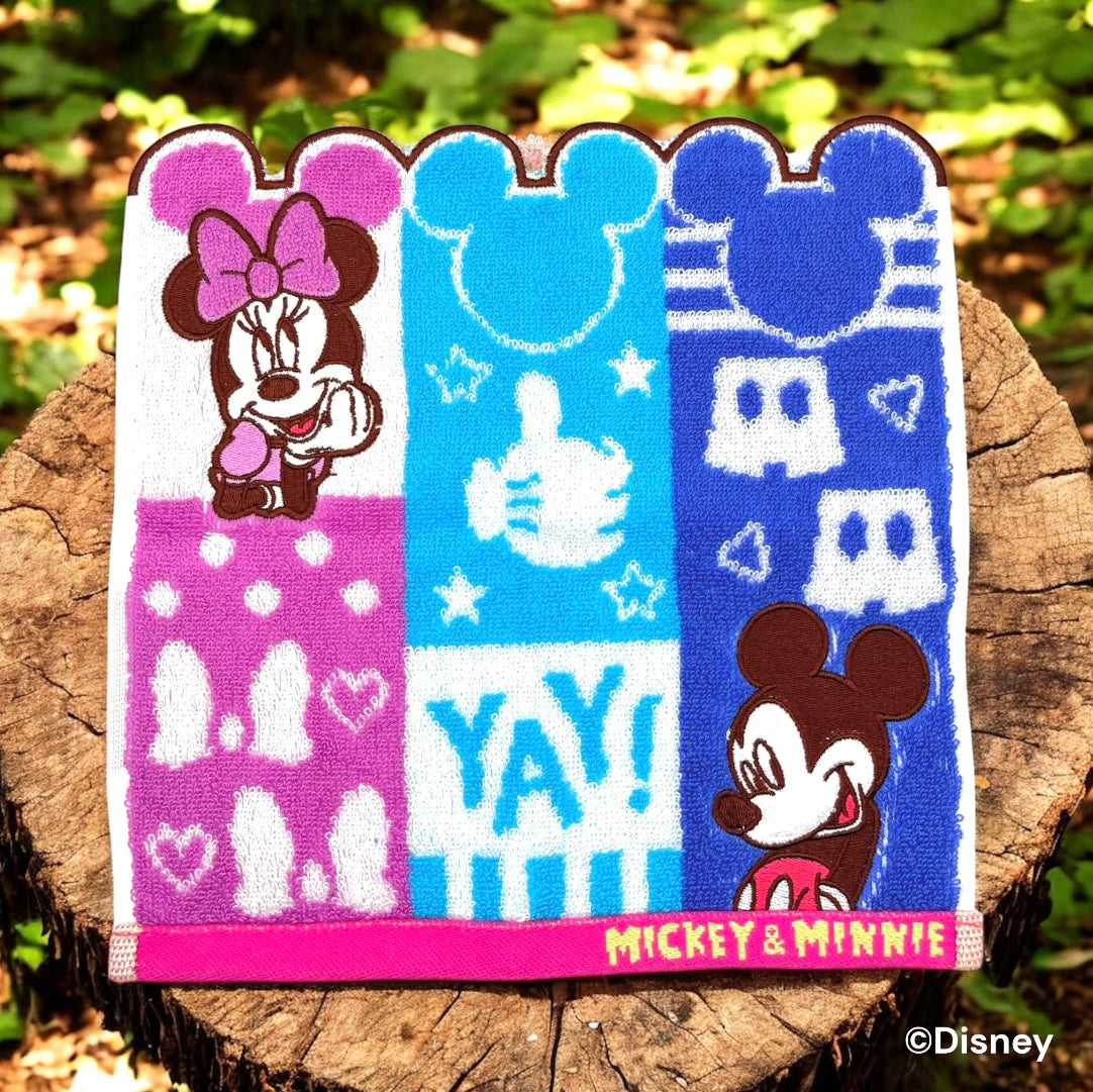ミニタオル　シャンブル　ミッキー＆ミニー