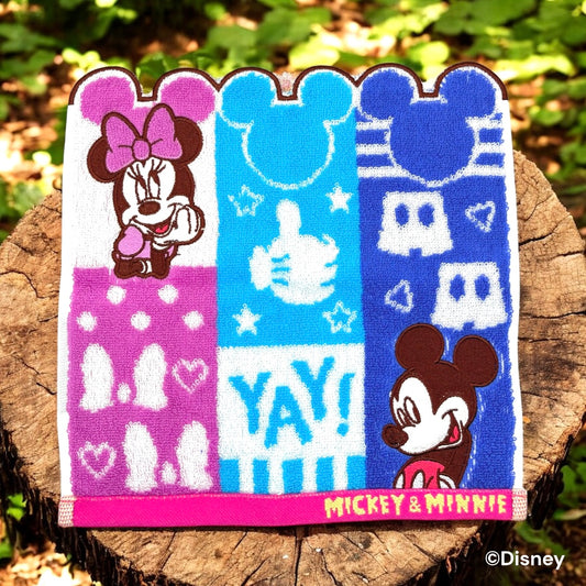 ミニタオル　シャンブル　ミッキー＆ミニー