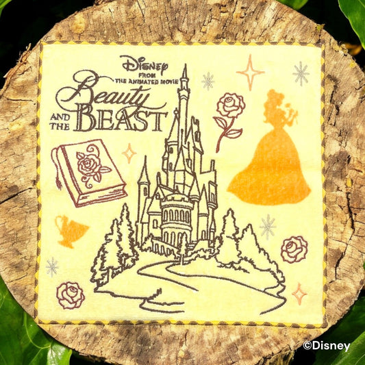 ミニタオル　ローズキャッスル　美女と野獣