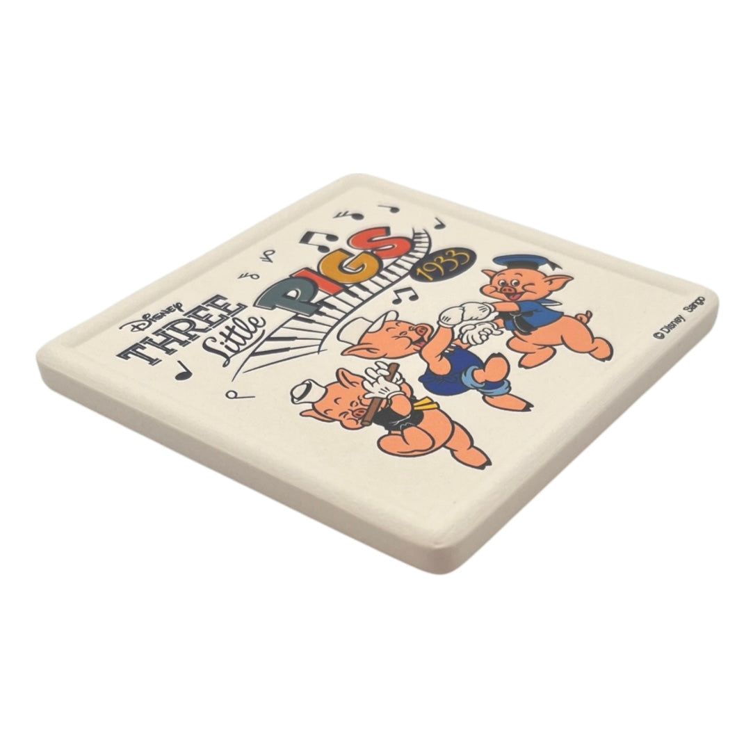 吸水コースター　三匹の子ぶた