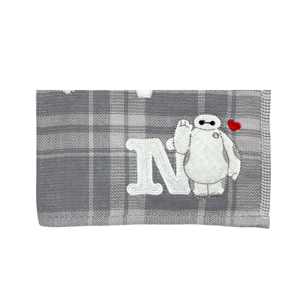 タオルハンカチ　イニシャルチェック　ベイマックス（N）