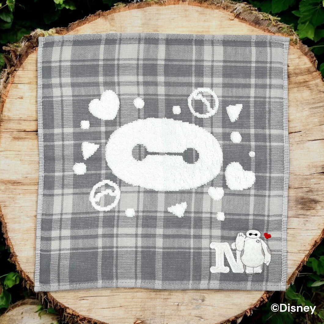 タオルハンカチ　イニシャルチェック　ベイマックス（N）