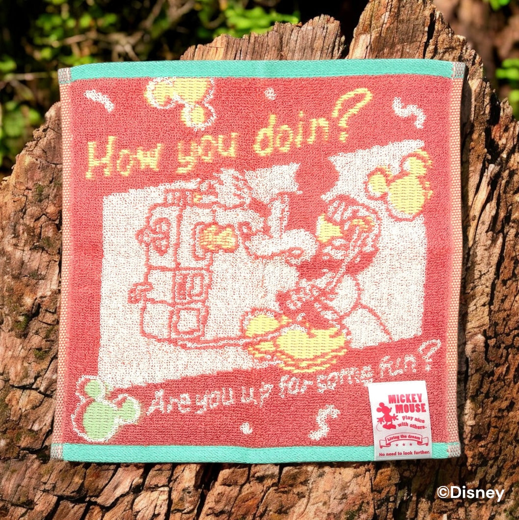 ミニタオル　アイコニックレトロ　ミッキーマウス