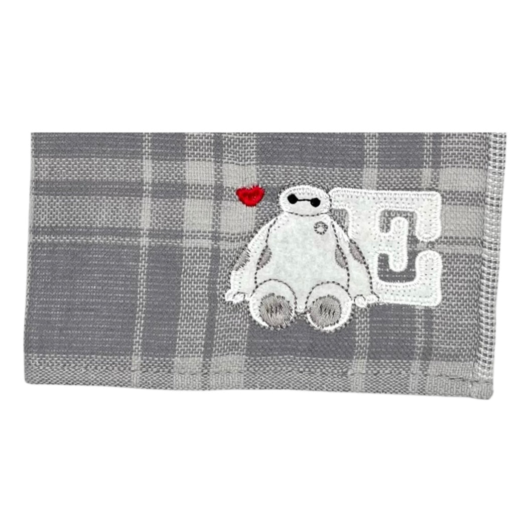 タオルハンカチ　イニシャルチェック　ベイマックス（E）