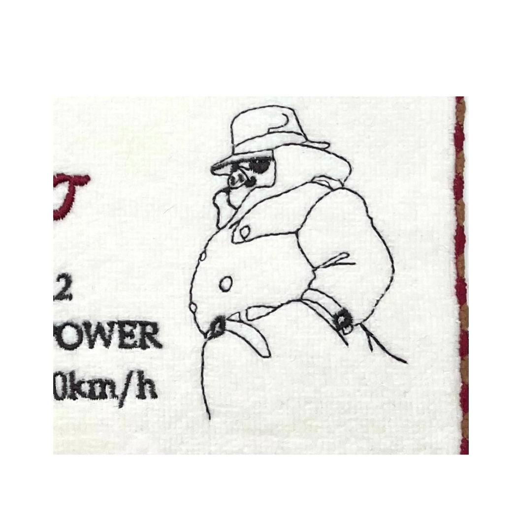 ミニタオル　ポルコロッソレッド　紅の豚