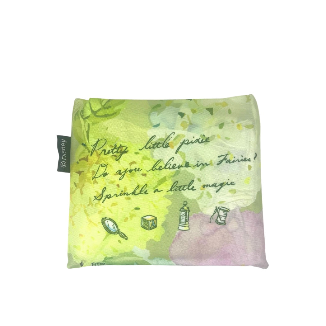 折りたたみエコバッグ　ピーターパン　あじさいとティンカー・ベル