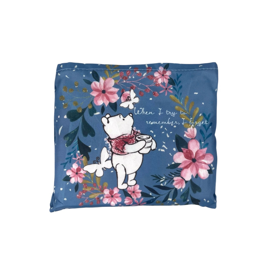 折りたたみエコバッグ　くまのプーさん　お花