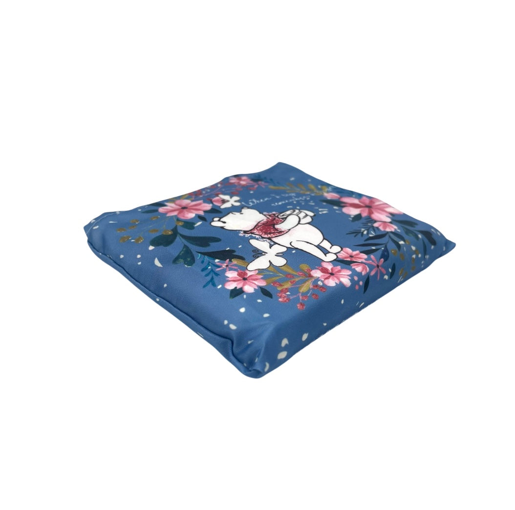 折りたたみエコバッグ　くまのプーさん　お花