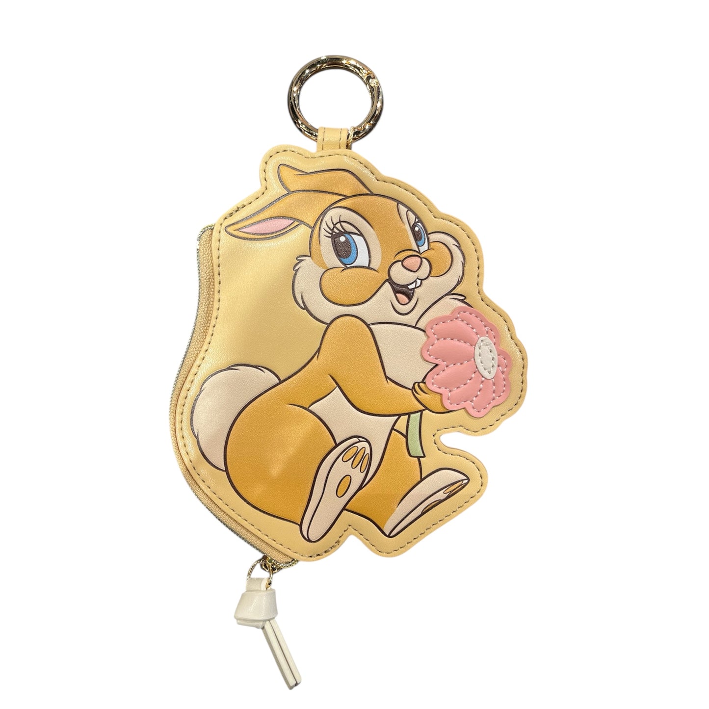 ダイカットフラットポーチ　ミスバニー　バンビ