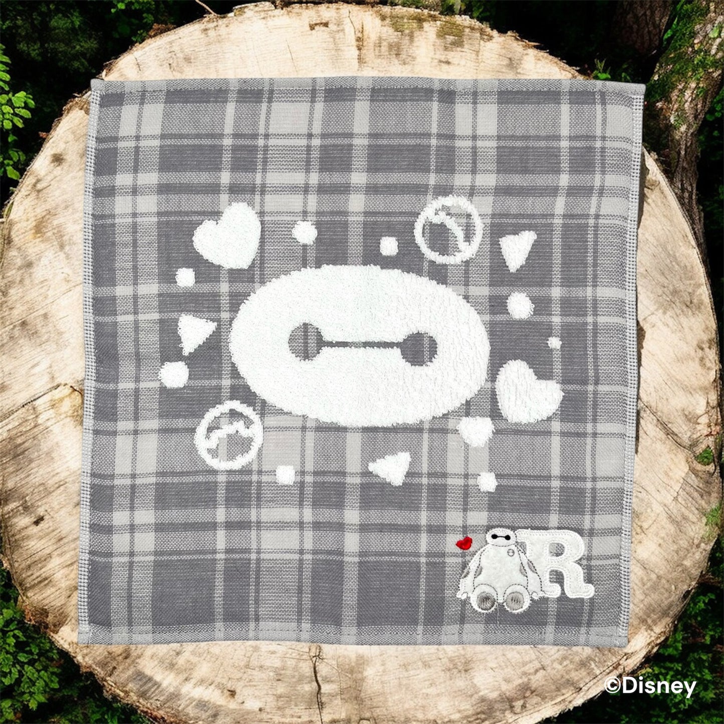 タオルハンカチ　イニシャルチェック　ベイマックス（R）