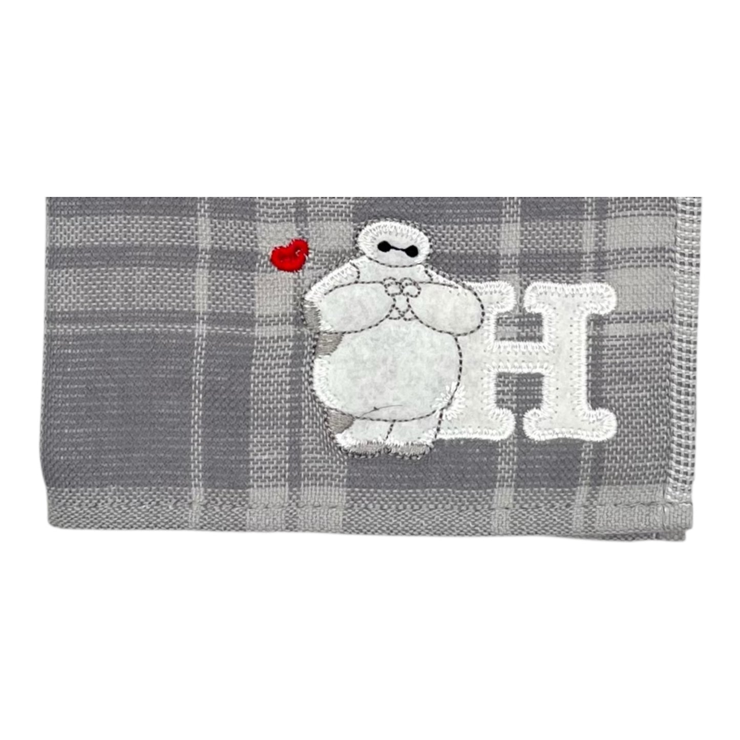 タオルハンカチ　イニシャルチェック　ベイマックス（H）