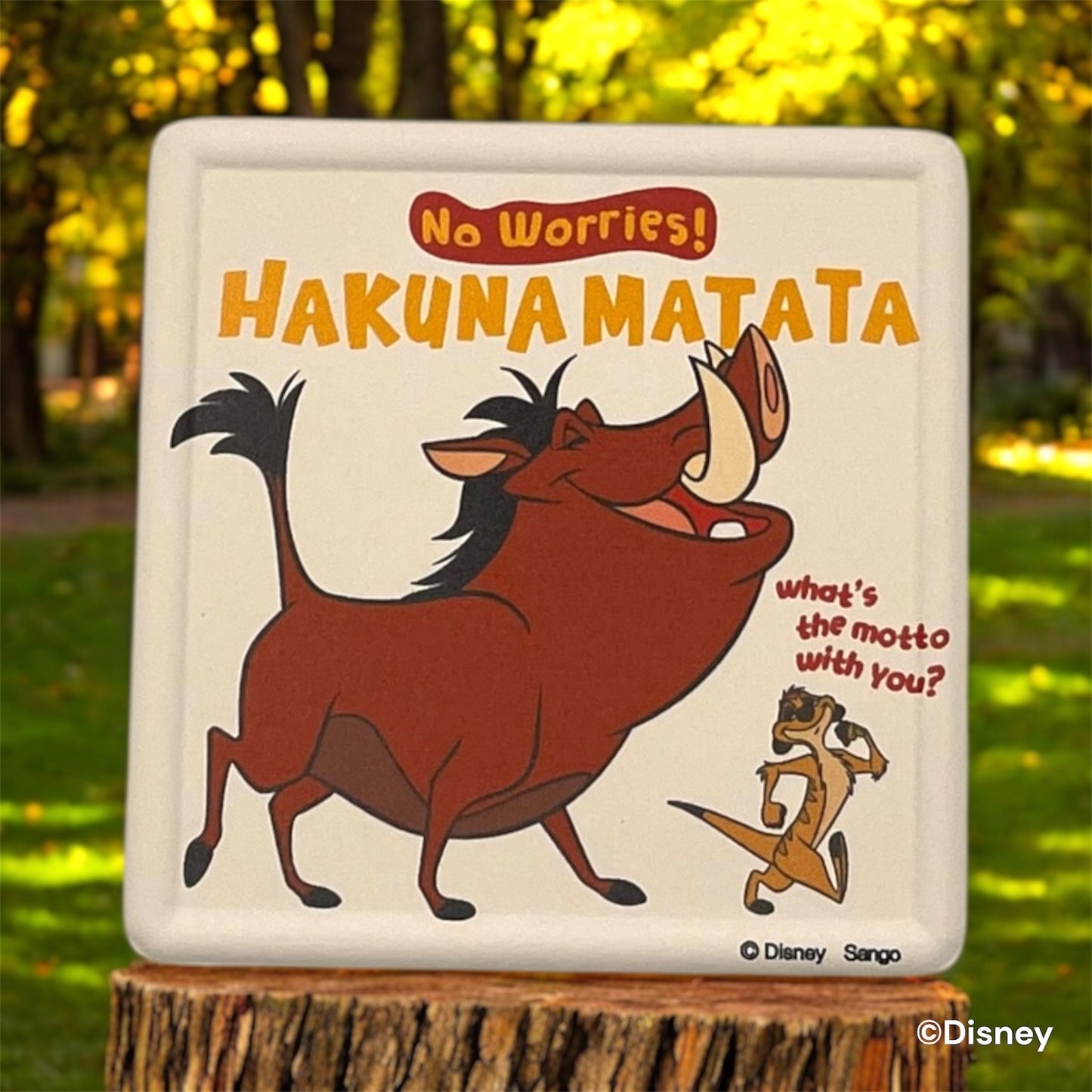 吸水コースター　ティモン　プンバァ