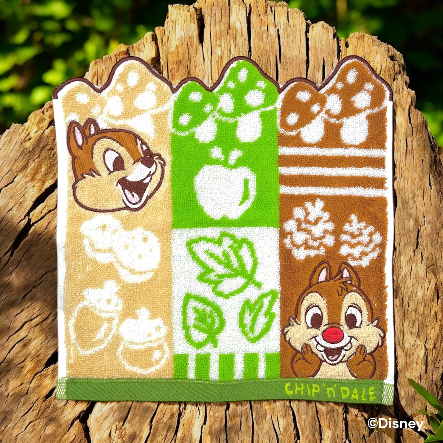 ミニタオル　シャンブル　チップ＆デール