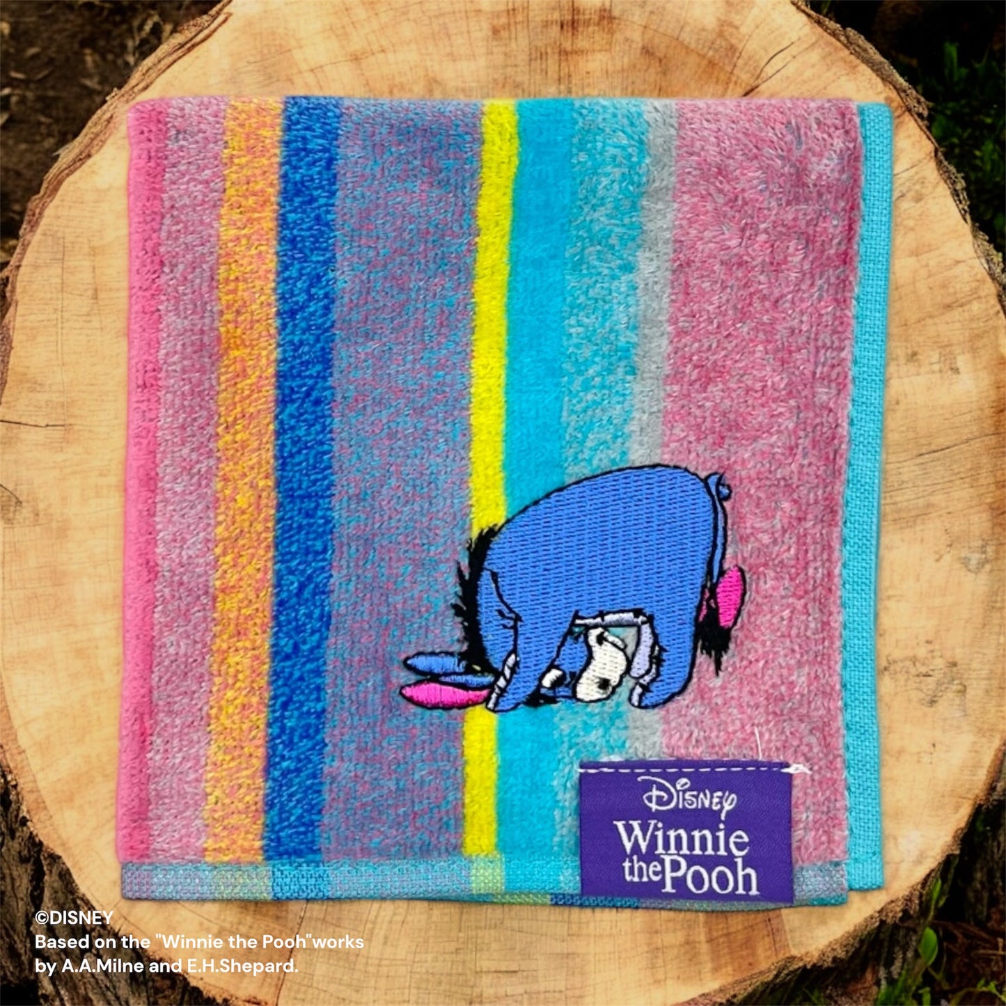 ミニタオル　ブルーヨガ　イーヨー