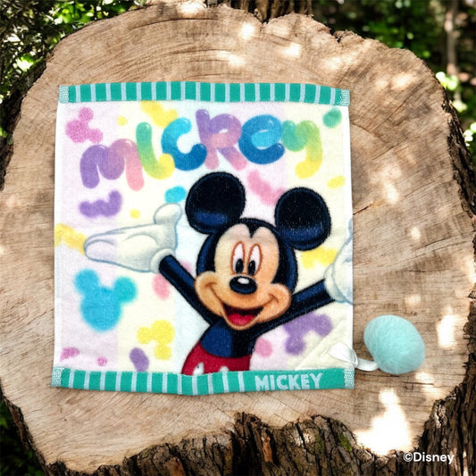 ミニタオル　ドリームコットンキャンディ　ミッキーマウス