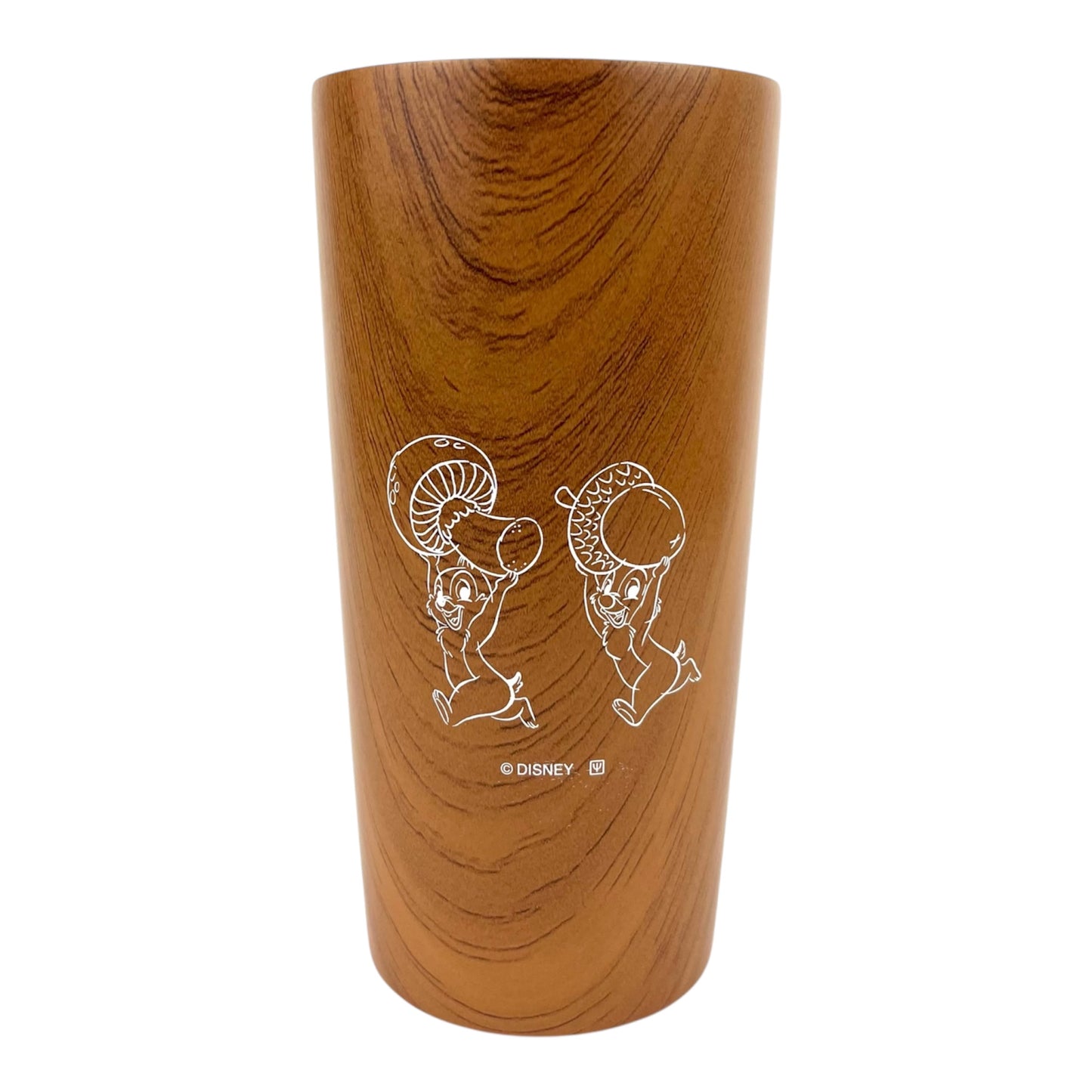 木目真空タンブラー　チップ＆デール