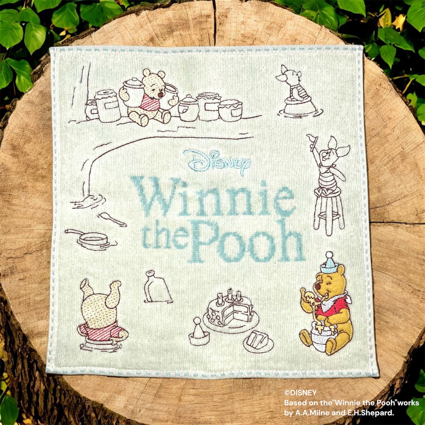 ミニタオル　大あらし　くまのプーさん