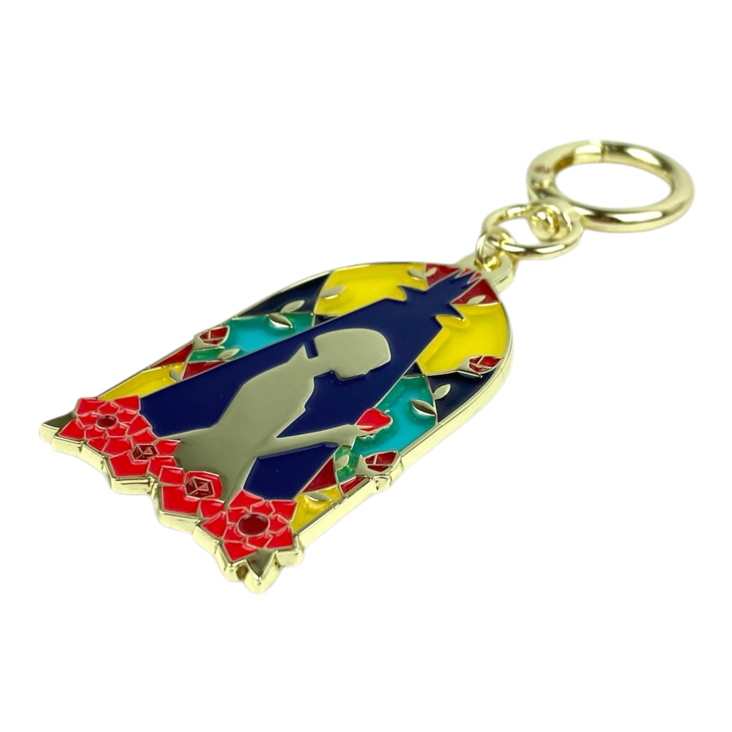 ステンドグラス風キーホルダー　白雪姫