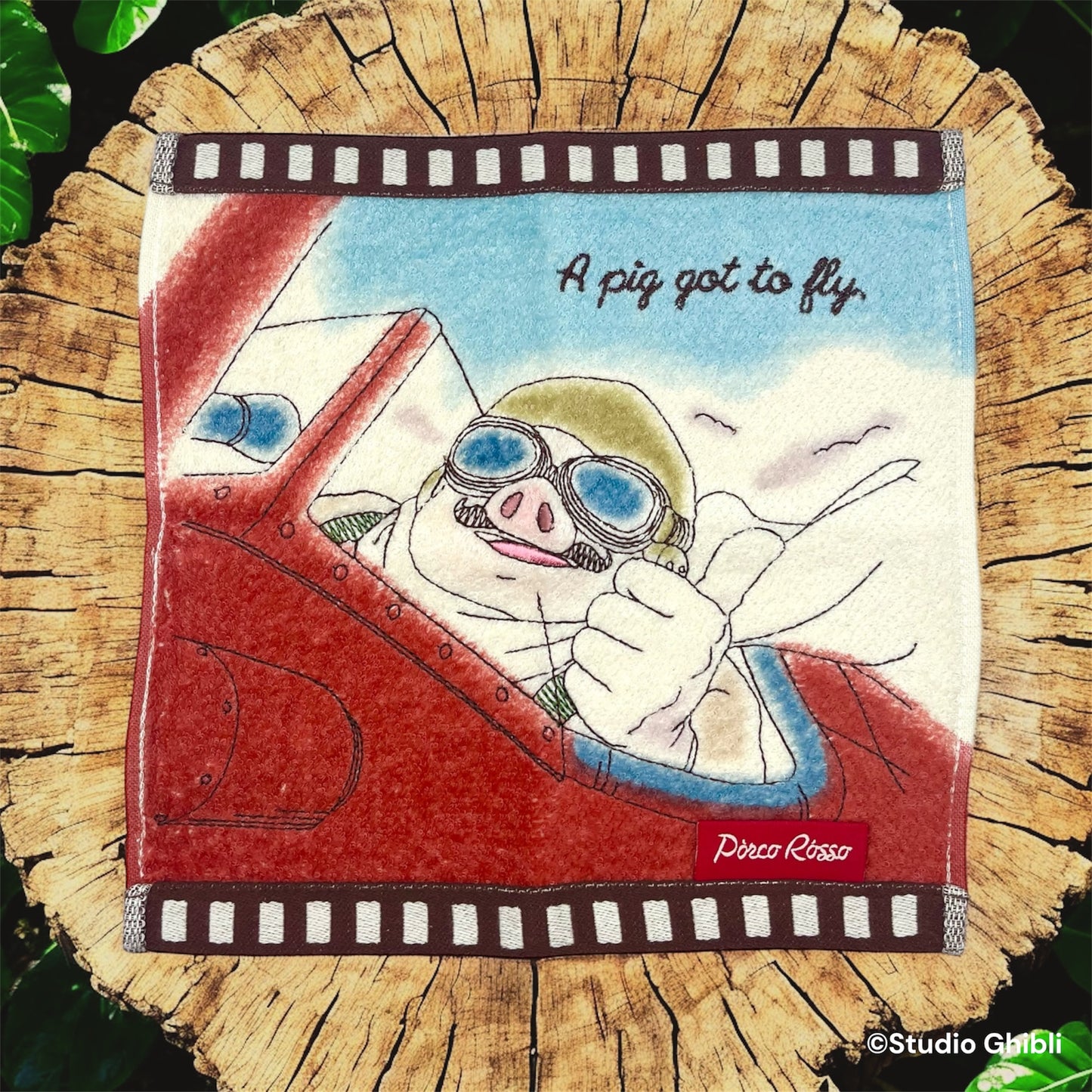 ミニタオル　フィルムポルコ　紅の豚