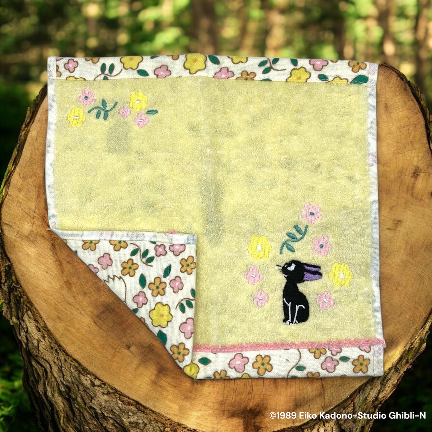 ミニタオル　ボタニカルジジ　魔女の宅急便