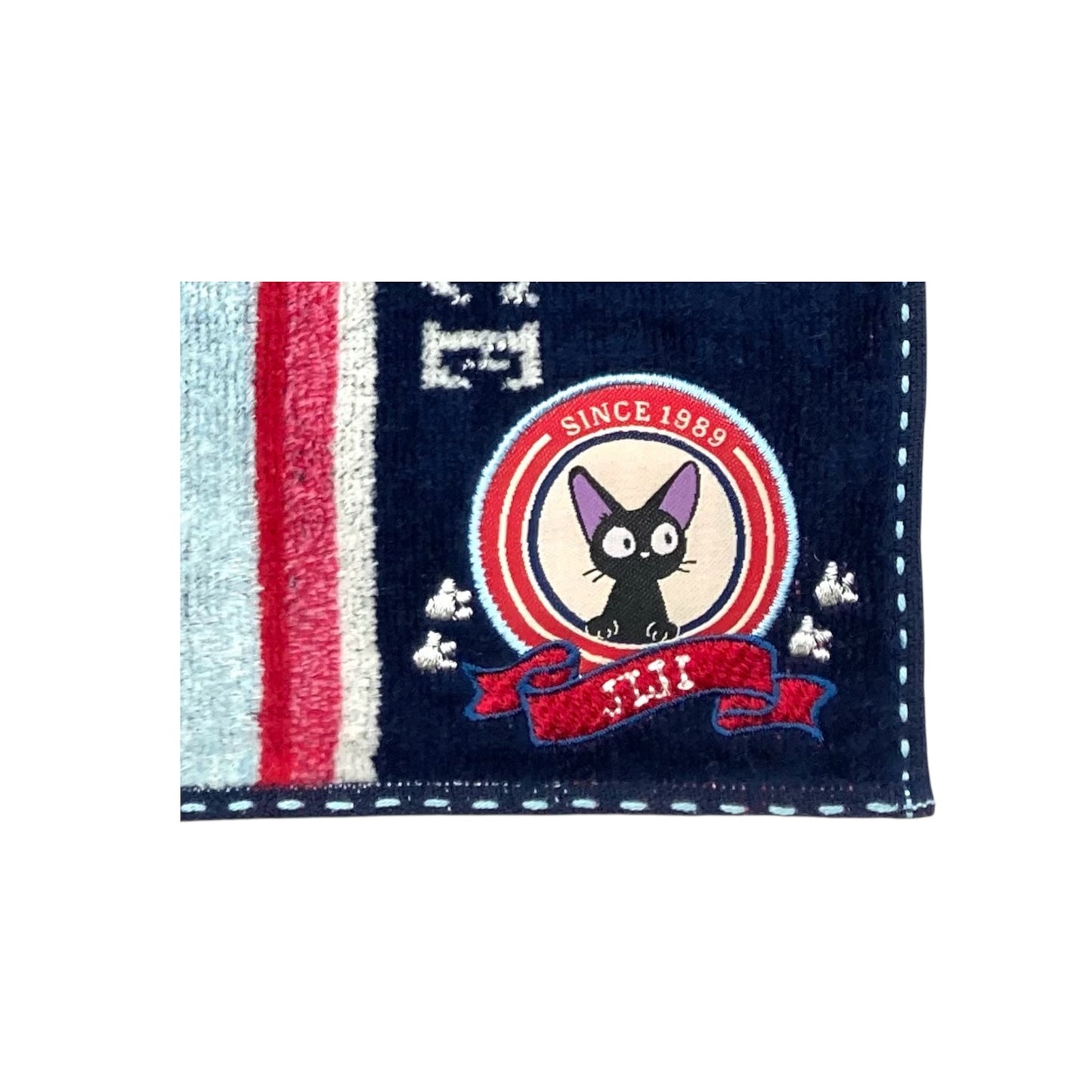 ミニタオル　ストライプジジ　魔女の宅急便