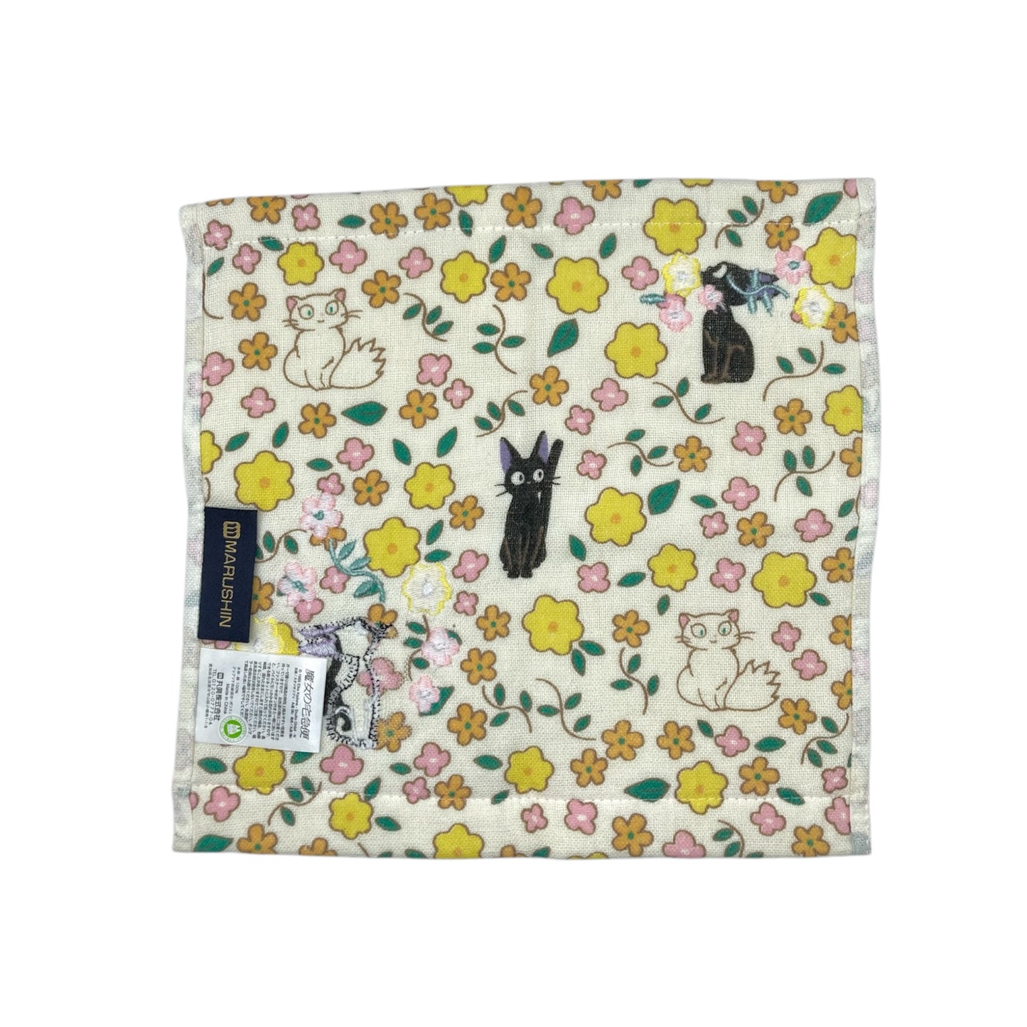 ミニタオル　ボタニカルジジ　魔女の宅急便