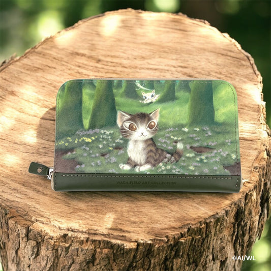 アートラウンド財布＃3  森のささやき　わちふぃーるど