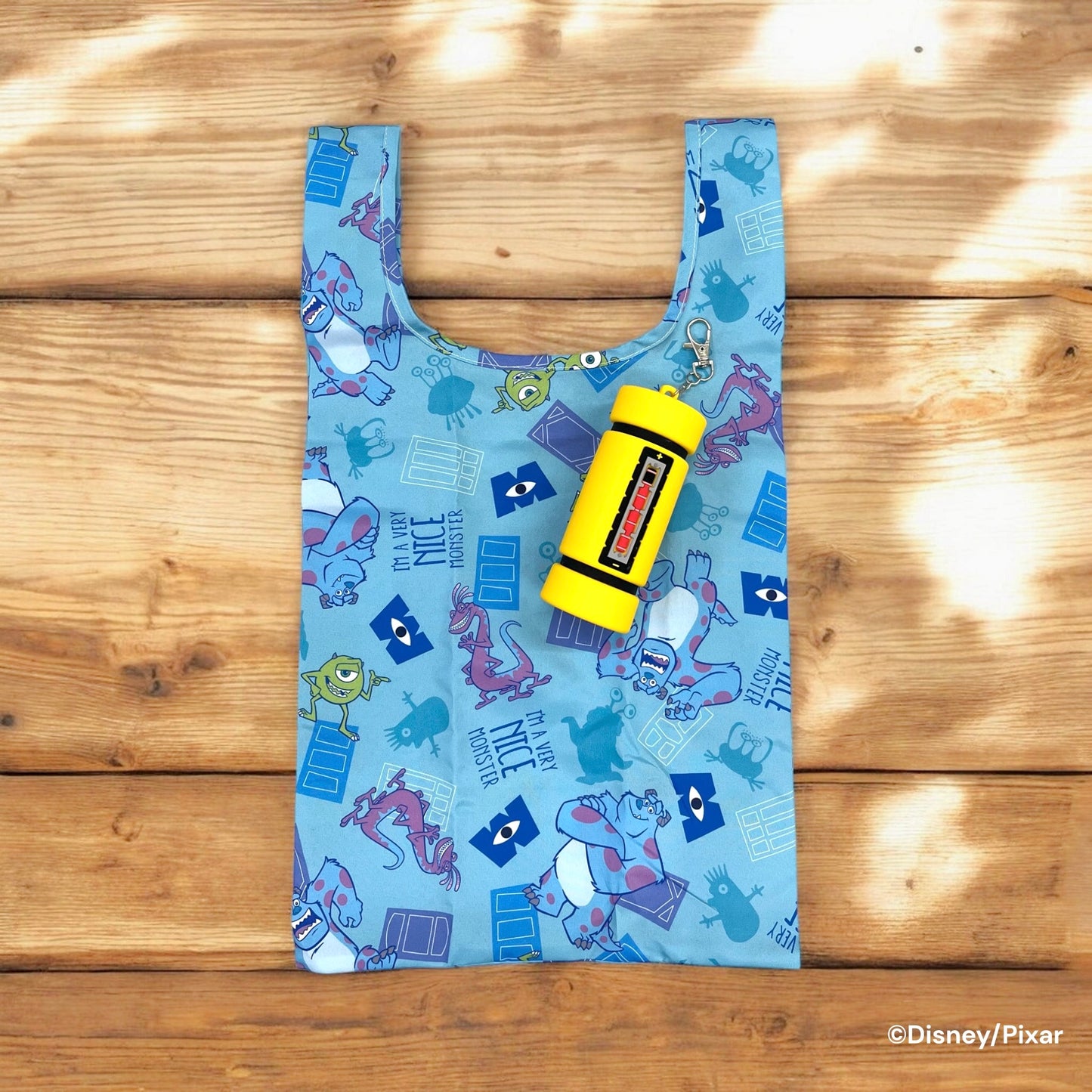 ポーチ付きエコバッグ　エネルギーモンスター　モンスターズ・インク