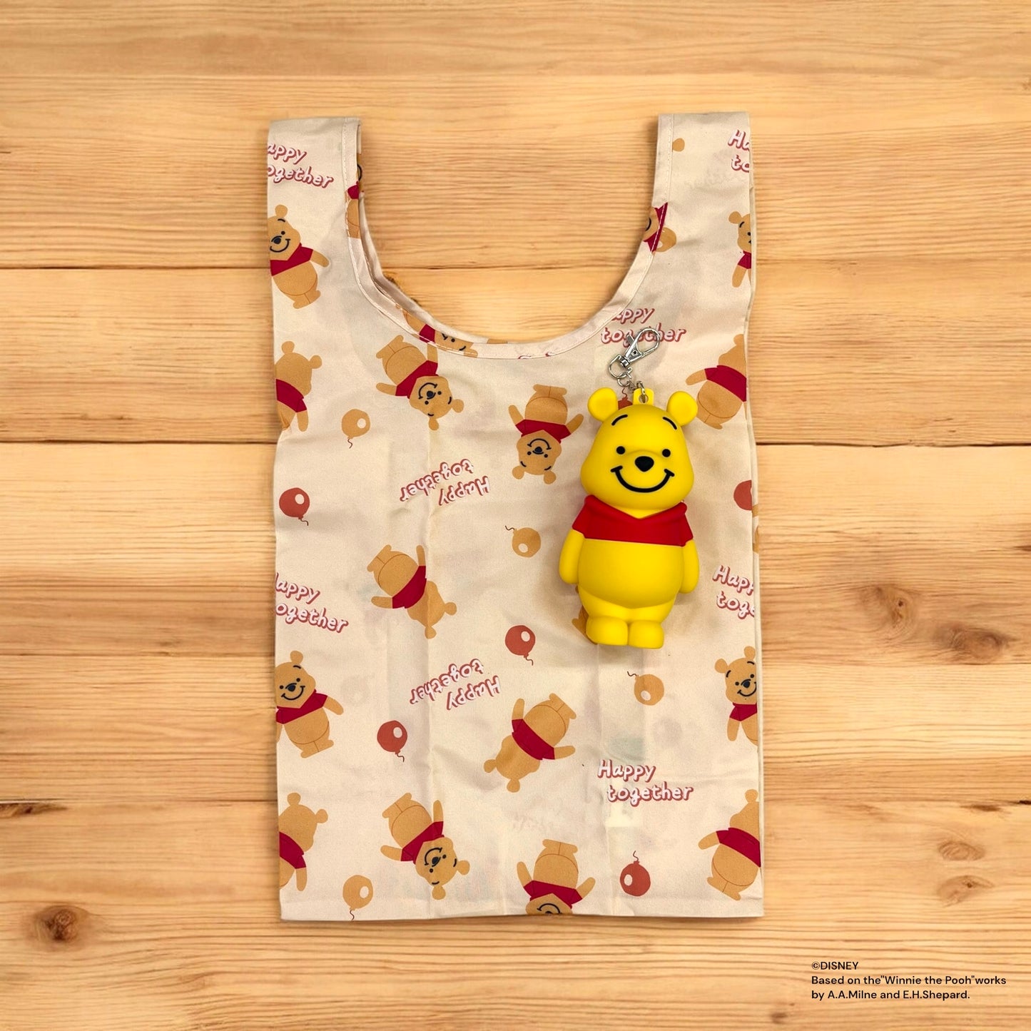 ポーチ付きエコバッグ　ソリッドハニー　くまのプーさん