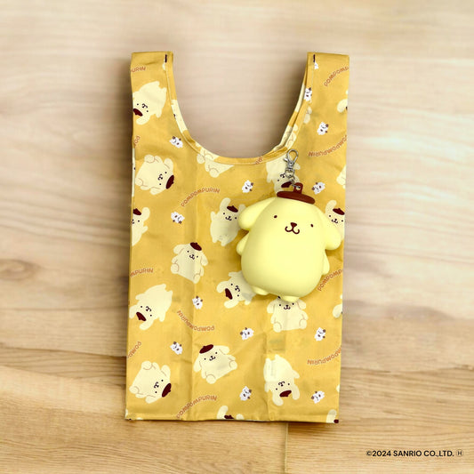 ポーチ付きエコバッグ　ソリッドプリン　サンリオ