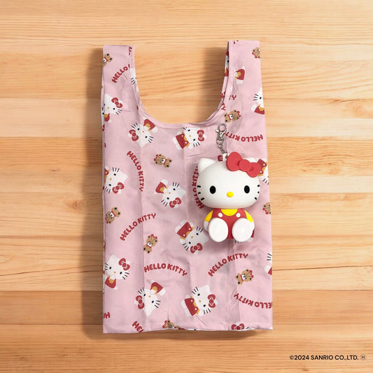 ポーチ付きエコバッグ　ソリッドキティ　サンリオ