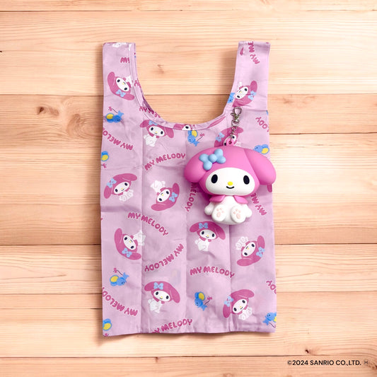ポーチ付きエコバッグ　ソリッドマイメロ　サンリオ