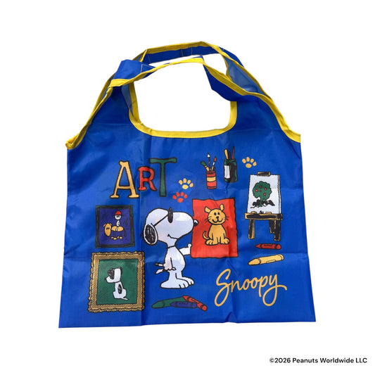 ミニサイズ　ショッピングバッグ　アート　スヌーピー