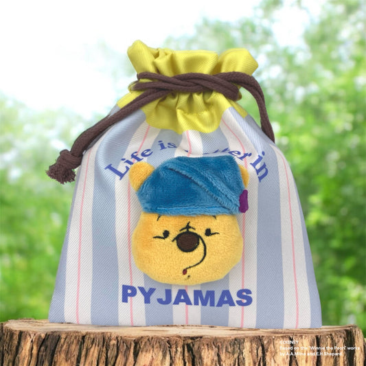ぬいぐるみ巾着　パジャマ　くまのプーさん