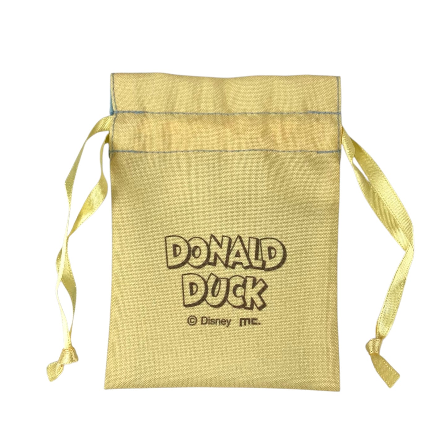 豆巾着　ブラシアート　ドナルド