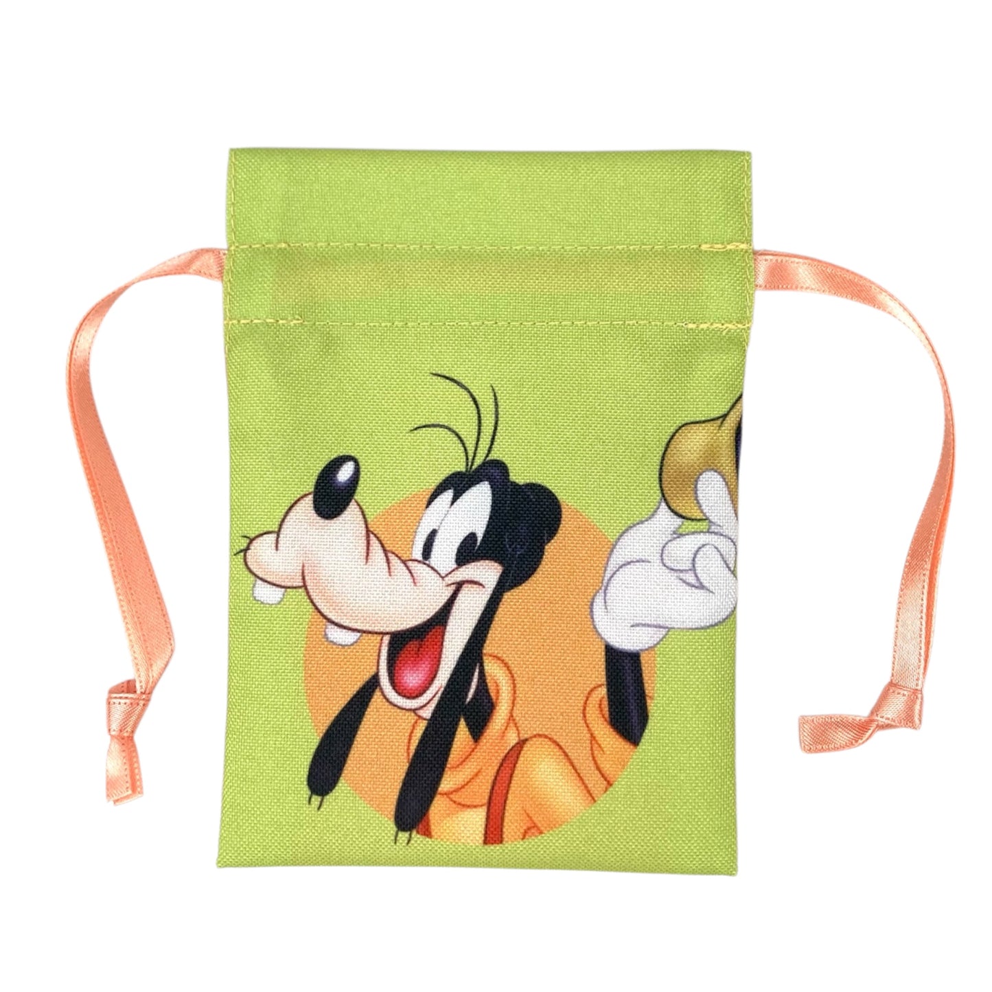 豆巾着　ブラシアート　グーフィー