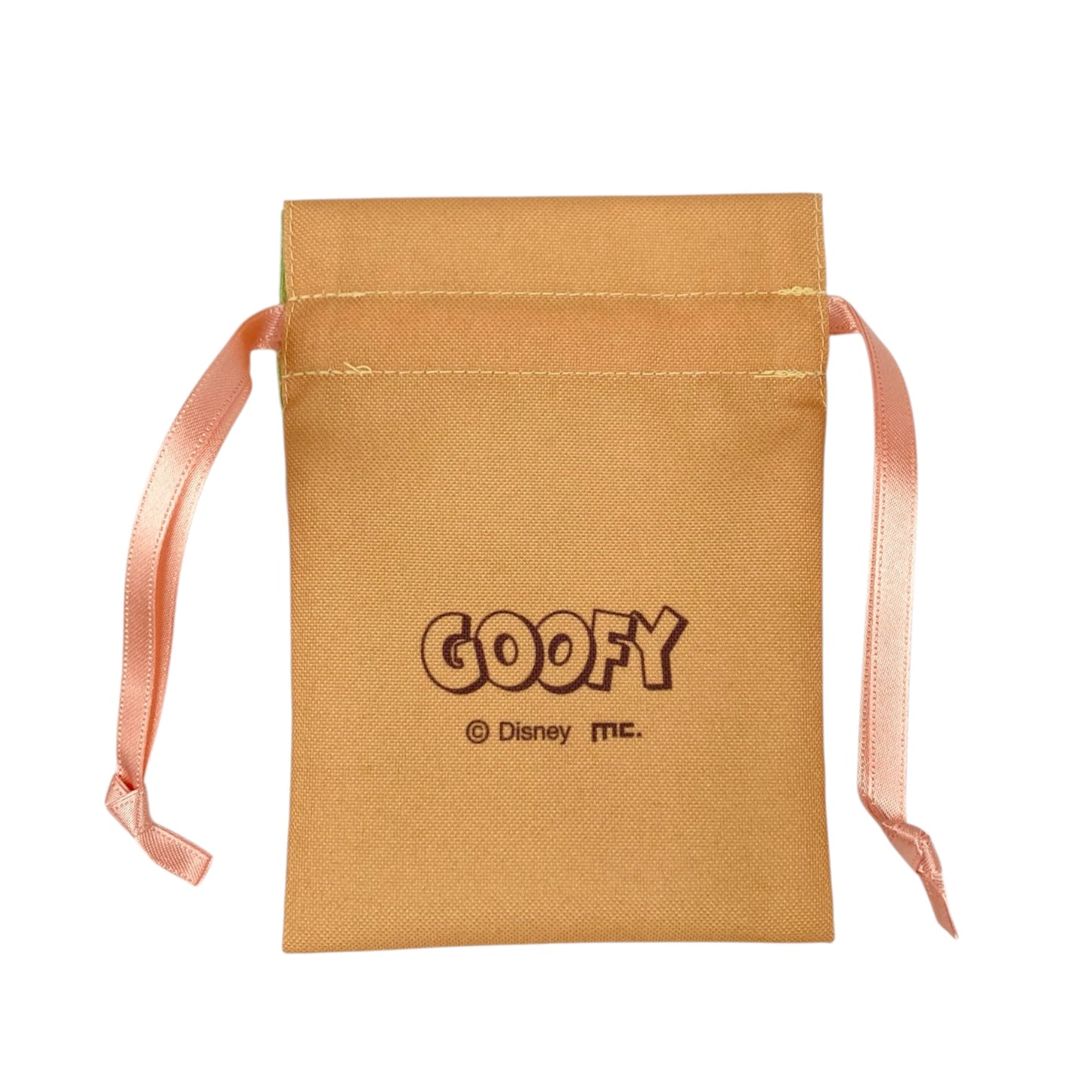 豆巾着　ブラシアート　グーフィー