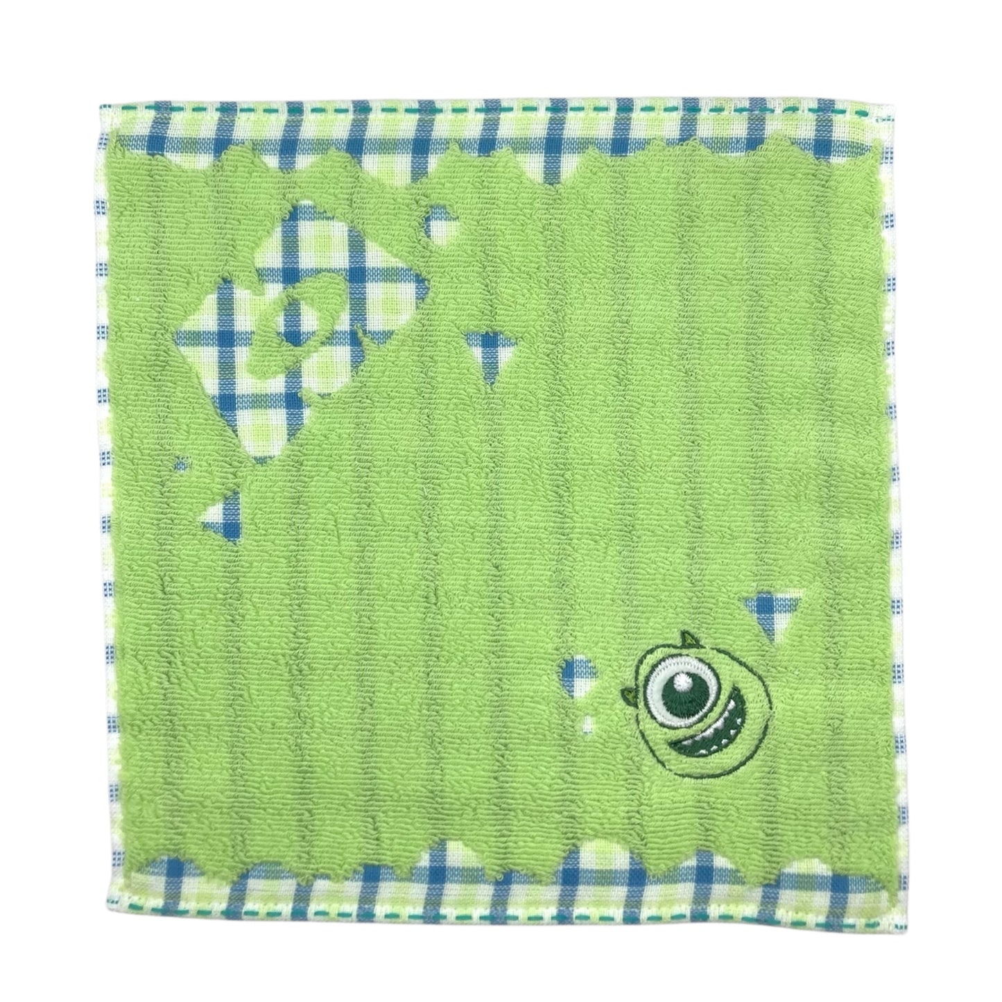 タオルハンカチ　キュートチェック　モンスターズ・インク　マイク