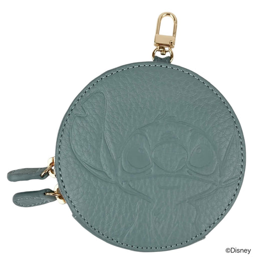 本革ラウンドポーチ　リロ＆スティッチ　オスマシ